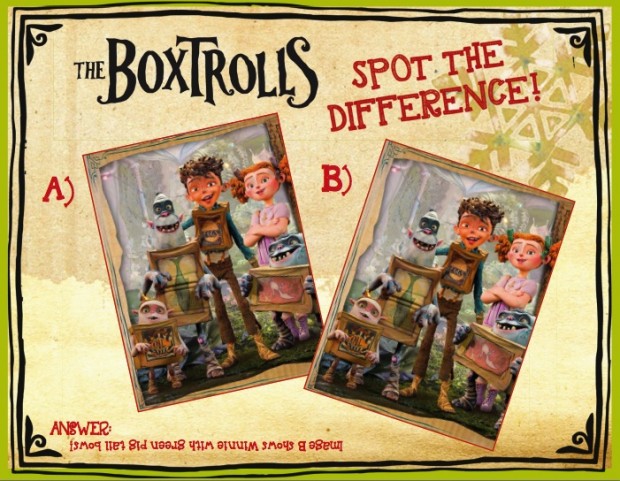 The Boxtrolls Spot the Difference