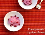 Pomegranate Lychee Sorbet