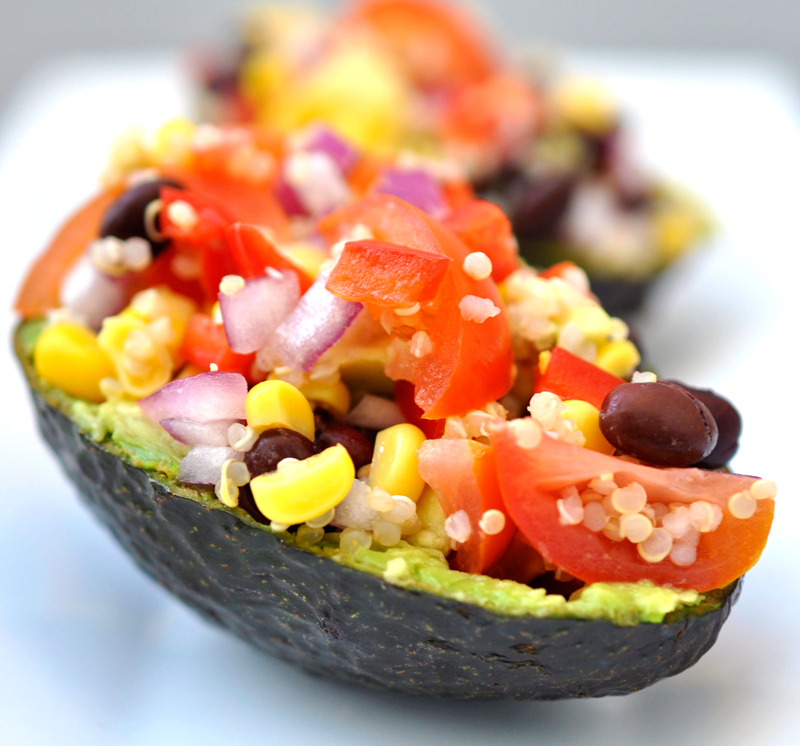 Quinoa Black Bean And Corn Stuffed Avocados Rockin Mama™