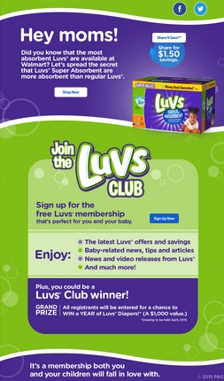 Walmart Luvs Club