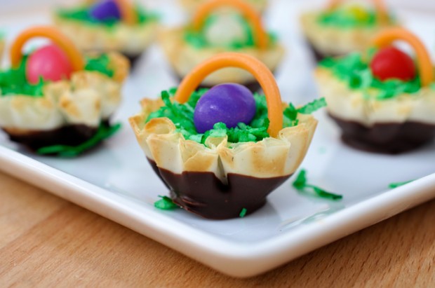 Easter Basket Phyllo Cups