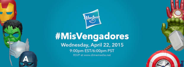 Hasbro #MisVengadores Twitter Party Invite
