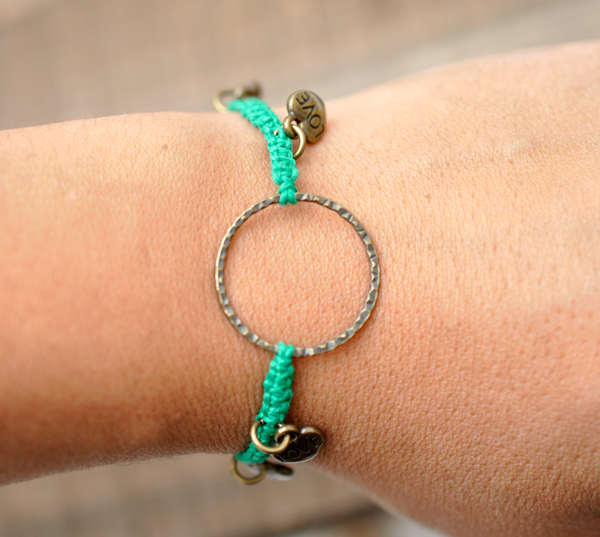 DIY Macrame Charm Bracelet