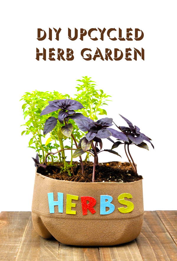 DIY Upcycled Herb Garden