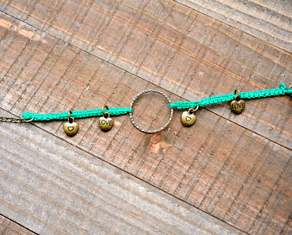 Macrame Charm Bracelet