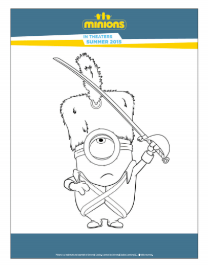 despicable me 2 purple minions coloring pages