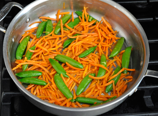 Carrots and Snap Peas