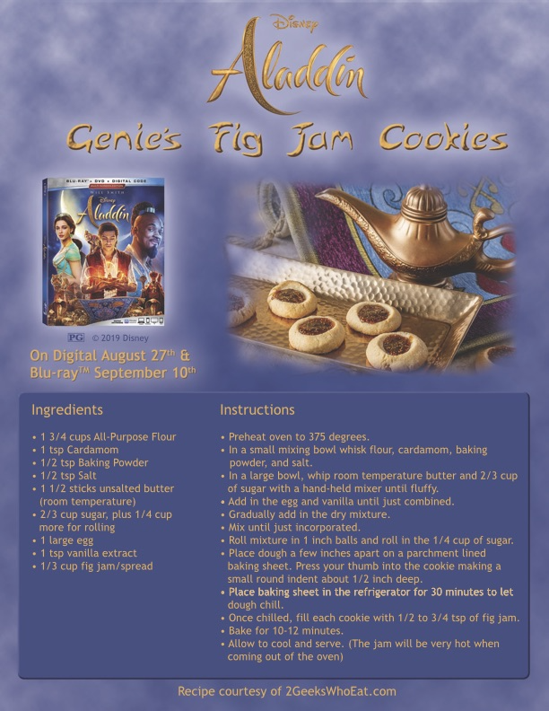 Aladdin Genie Jam Cookies