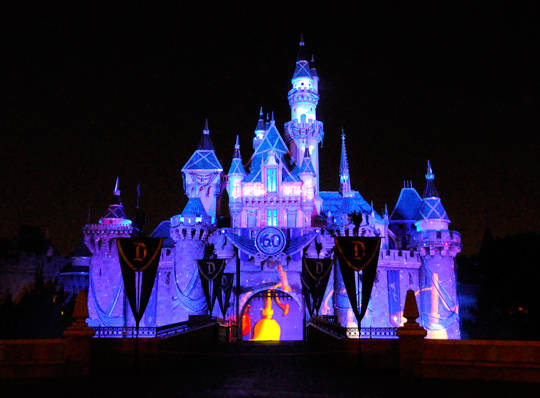 Sleeping Beauty's Castle at Halloween