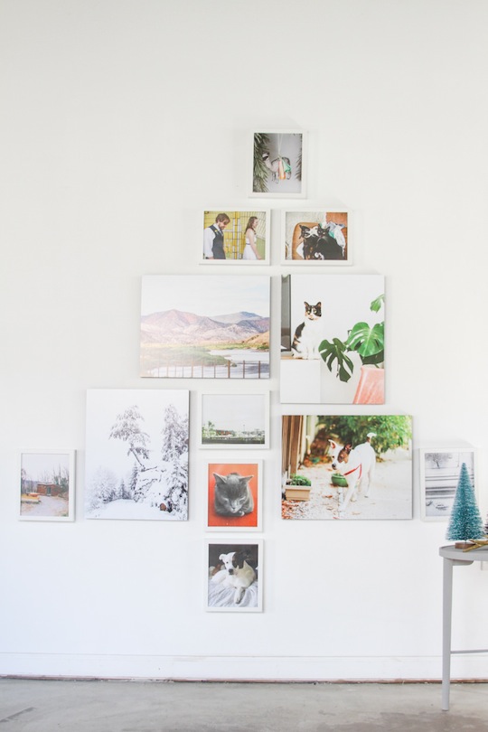 DIY Christmas Tree Gallery Wall