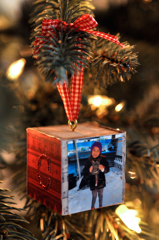 DIY Photo Cube Ornament