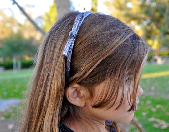 Glitter Bow Headband