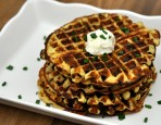 Leftover Mascarpone Mashed Potato Waffles