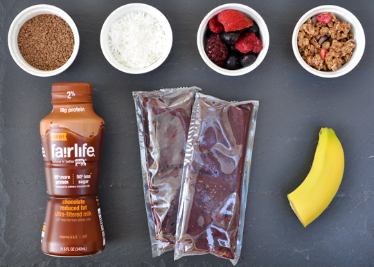 Chocolate Acai Bowl Ingredients