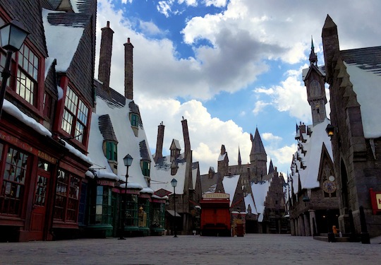 Hogsmeade village, and the Butterbeer cart