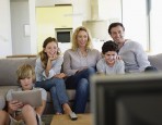 Family Watching TV