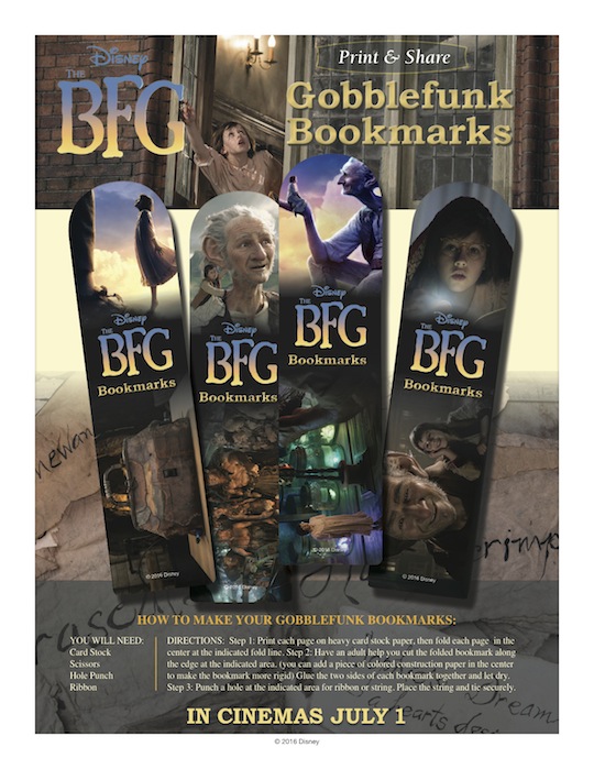 The BFG Bookmarks