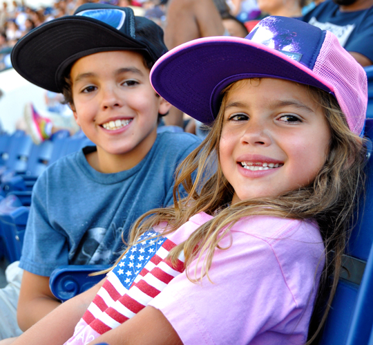 Kids at Baseball Game - Frontier SoCal