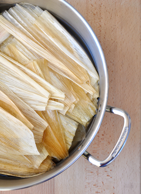 Corn Husks - Spinach and Cheese Tamales