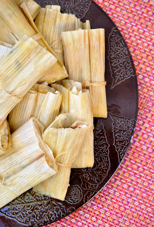 Homemade Spinach and Cheese Tamales