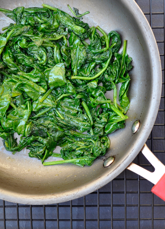 Sauteed Spinach - Spinach and Cheese Tamales