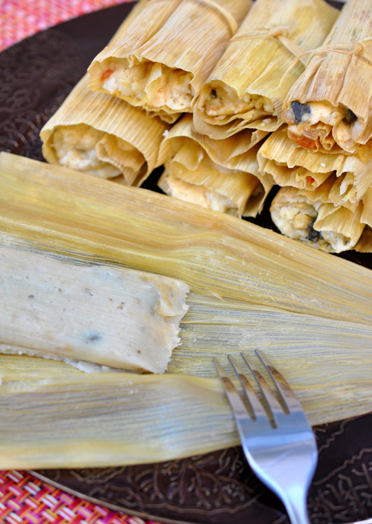 Spinach and Cheese Tamales