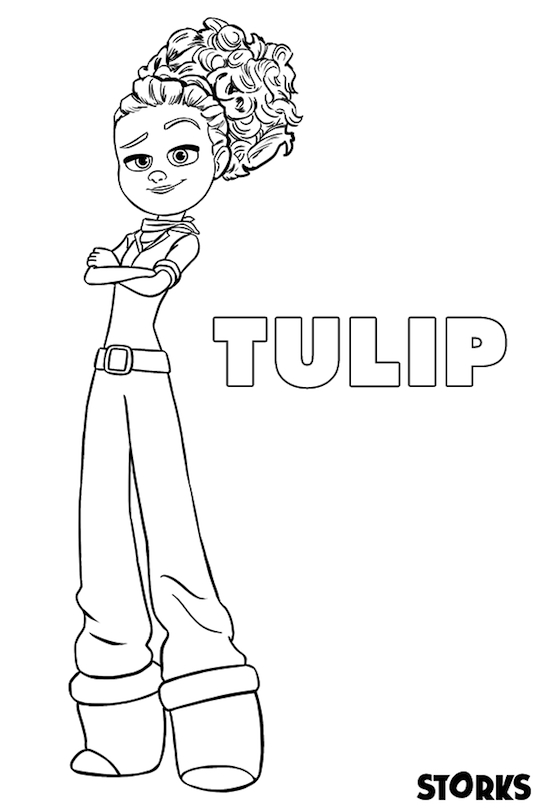 Storks Movie Printables Coloring Page Tulip