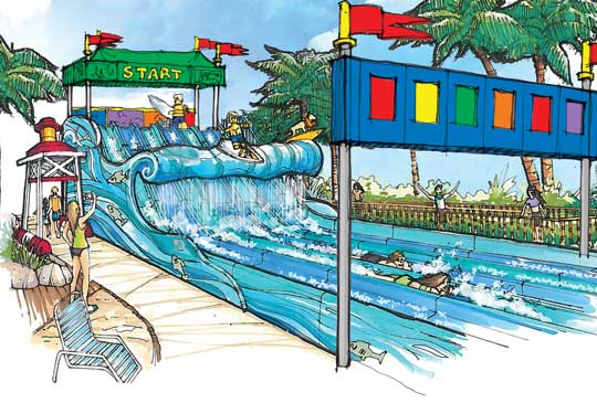 Surfers Bay Concept Drawing - LEGOLAND California