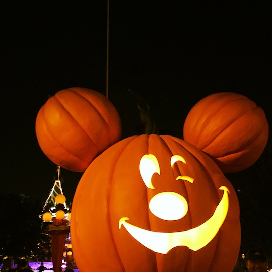 Mickey Pumpkin at Disneyland - Mickey's Halloween Party