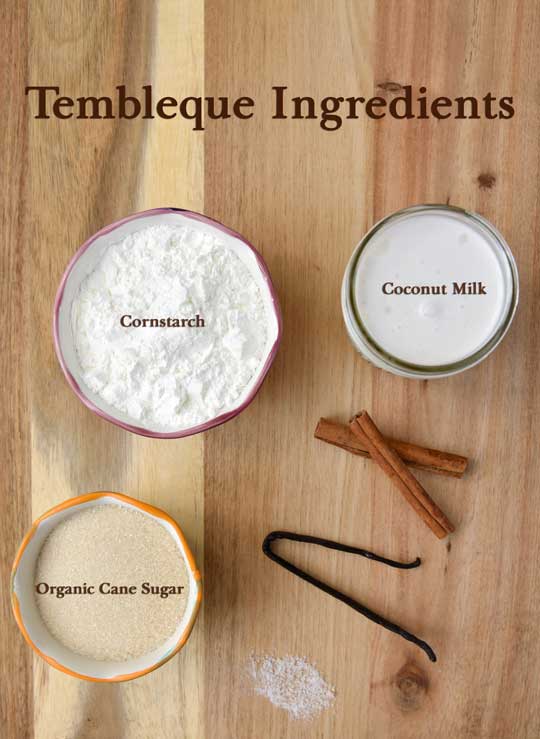 Tembleque Ingredients
