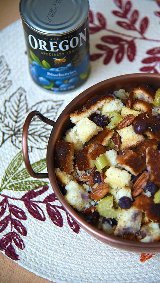 Blueberry Cornbread Stuffing