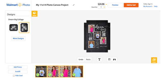 Creating Photo Canvas - Photo Gifts