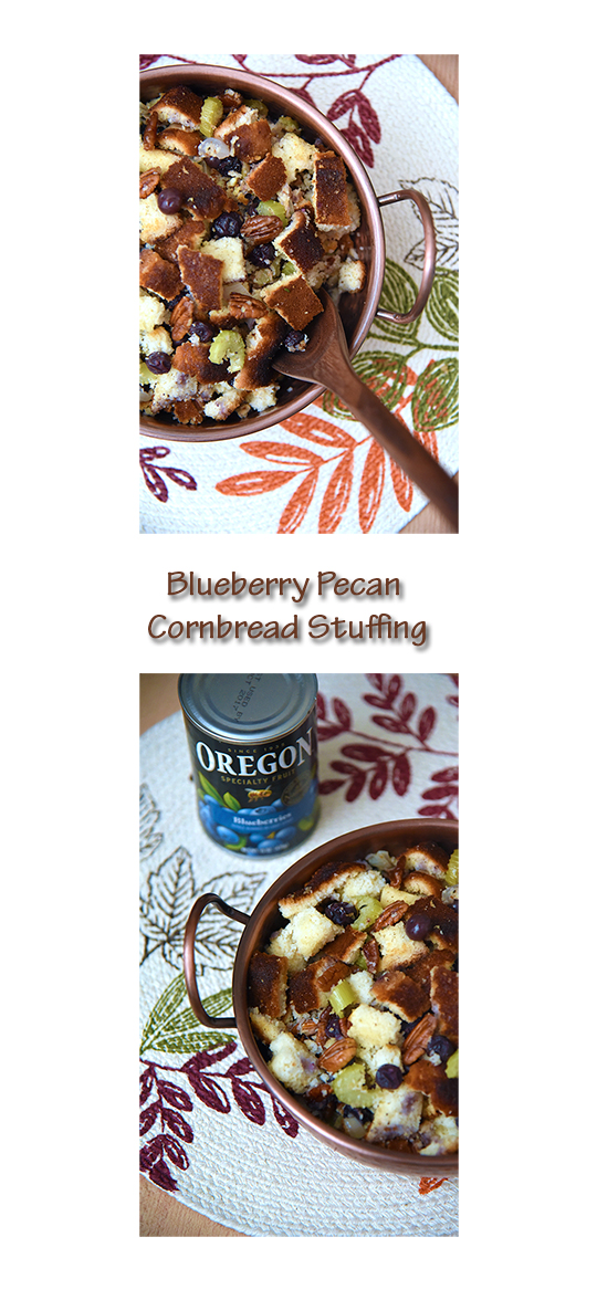 Thanksgiving Blueberry Pecan Cornbread Stuffing