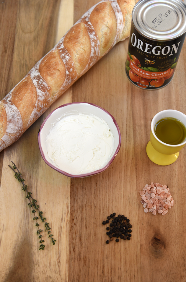 Goat Cheese Crostini Ingredients