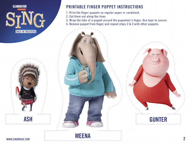 Sing Finger Puppets