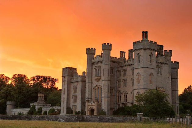 Duns Castle Sunset - Beauty and the Beast Giveaway