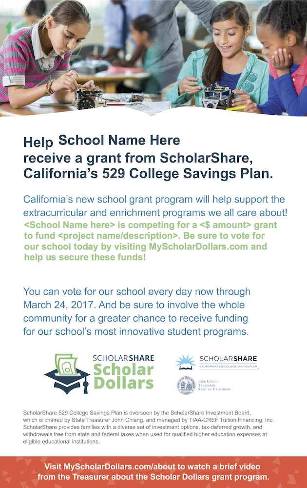 Voting Flyer - ScholarShare