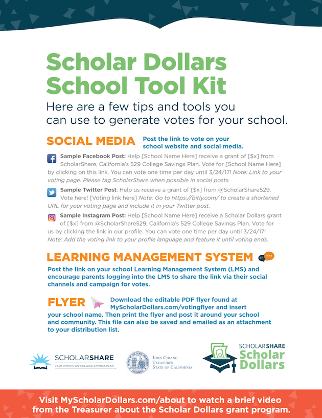 Scholar Dollars School Tool Kit - SholarShare