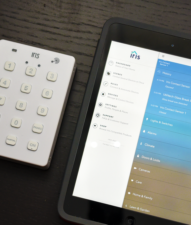 Iris App and Keypad