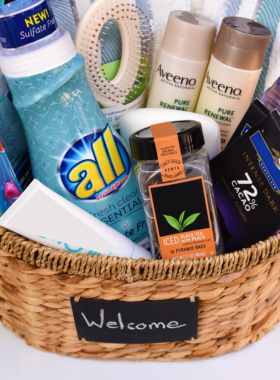 How to Put Together a Guest Welcome Basket - Rockin Mama™