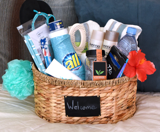 How to Put Together a Guest Welcome Basket - Rockin Mama™