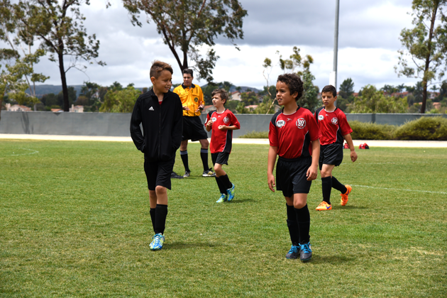 Playing Soccer