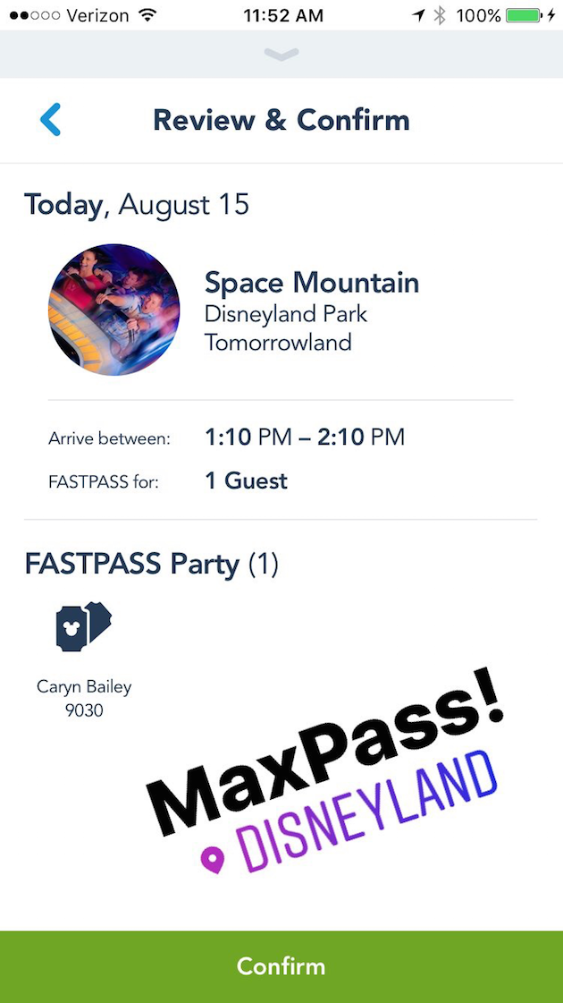 Disney MaxPass