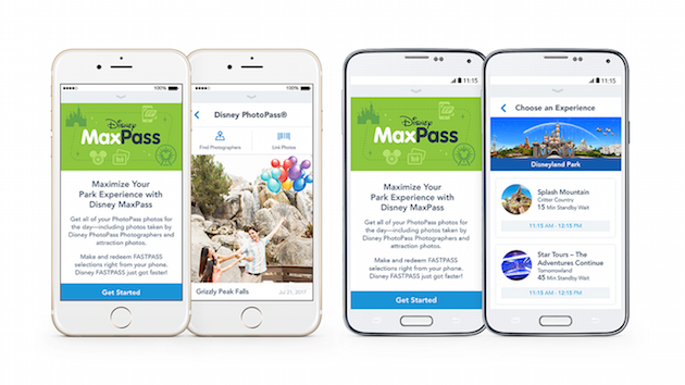 Disney MaxPass on App