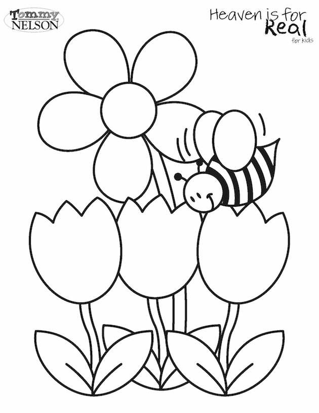 Flower Coloring Sheet