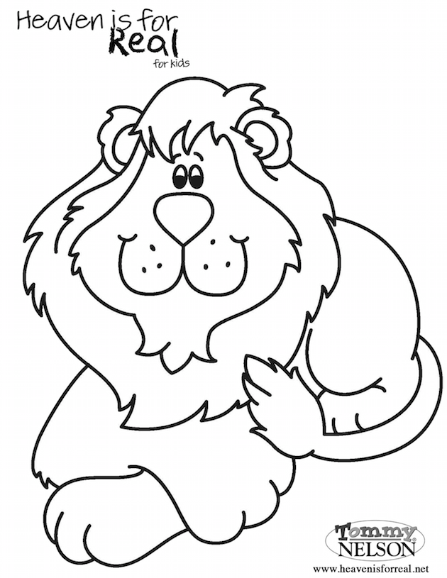 Lion Coloring Sheet