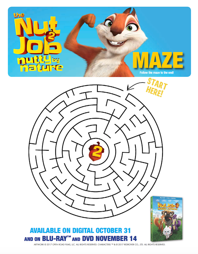 The Nut Job 2 Nutty By Nature Free Printables Rockin Mama™