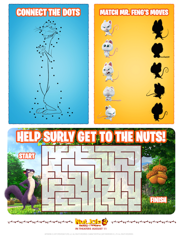 The Nut Job 2: Nutty By Nature Free Printables - Rockin Mama™