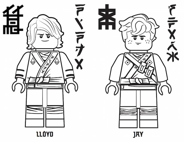 lego ninjago coloring pages lloyd