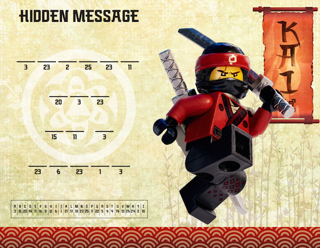 LEGO NINJAGO Hidden Message